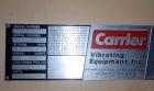 Used Carrier Fluid Bed Dryer/Cooler, model OAD/C-3-246D, stainless steel contact surfaces, 22'' wide x 268