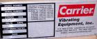 Used Carrier Vibrating Equipment Vibratory Continuous Fluid Bed Dryer/Cooler, model QAD/C3-2460S, 304 stainless steel. Approximate 23
