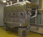 Used Heinen Fluid Bed Dryer, model WT 3/40 LS-4, stainless steel. Heating agent is hot water 194 deg/158 deg F (90 deg/70 deg C), heat consumption 264 MJ/h, compressed air needs 100-150 cubic meters/...