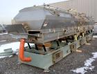 Used Witte Vibrating Fluid Bed Dryer System, 304 Stainless Steel.  (5) Zone, gas heated, rated 8,000,000 btu/hr. Approximately 48” wide x 30’ long wide wedge wire screen.  Driven by a 7.5 hp, 3/60/23...