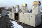 Used Witte Vibrating Fluid Bed Dryer System, 304 Stainless Steel.  (5) Zone, gas heated, rated 8,000,000 btu/hr. Approximately 48” wide x 30’ long wide wedge wire screen.  Driven by a 7.5 hp, 3/60/23...