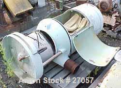 Used Aeromatic Lab Size Fluid Bed Batch Dryer, Model E-120-2. 16" diameter x 12" deep. Aluminum product bin. Plastic cylindrical housing 24" diameter x 12" deep. With 7 internal dust tubes 6" diamete...