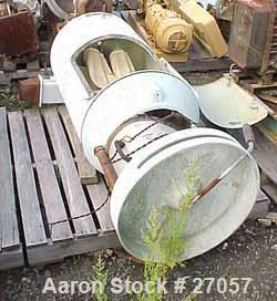 Used Aeromatic Lab Size Fluid Bed Batch Dryer, Model E-120-2. 16" diameter x 12" deep. Aluminum product bin. Plastic cylindrical housing 24" diameter x 12" deep. With 7 internal dust tubes 6" diamete...