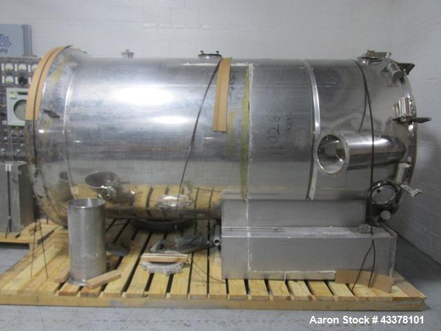 Used Aeromatic Fluid Bed Dryer, Model S-8/2. Stainless steel product contact surfaces, rated 2 bar internal shock rating, with bowl and control panel, serial# 879043.