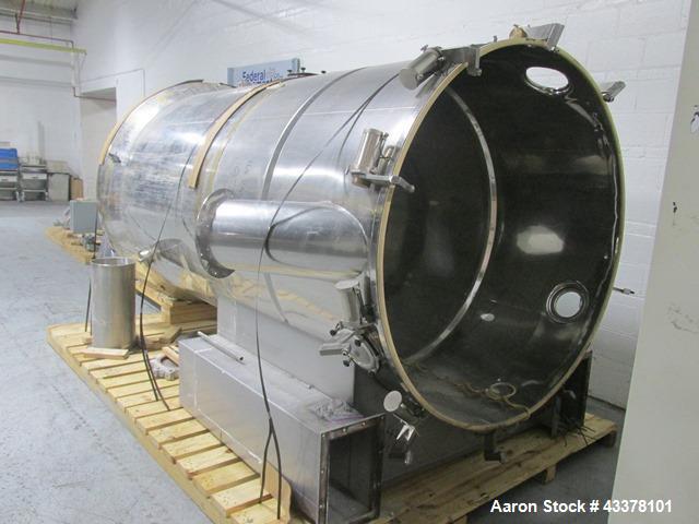 Used Aeromatic Fluid Bed Dryer, Model S-8/2. Stainless steel product contact surfaces, rated 2 bar internal shock rating, with bowl and control panel, serial# 879043.