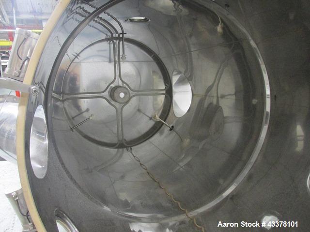 Used Aeromatic Fluid Bed Dryer, Model S-8/2. Stainless steel product contact surfaces, rated 2 bar internal shock rating, with bowl and control panel, serial# 879043.