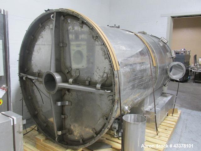 Used Aeromatic Fluid Bed Dryer, Model S-8/2. Stainless steel product contact surfaces, rated 2 bar internal shock rating, with bowl and control panel, serial# 879043.