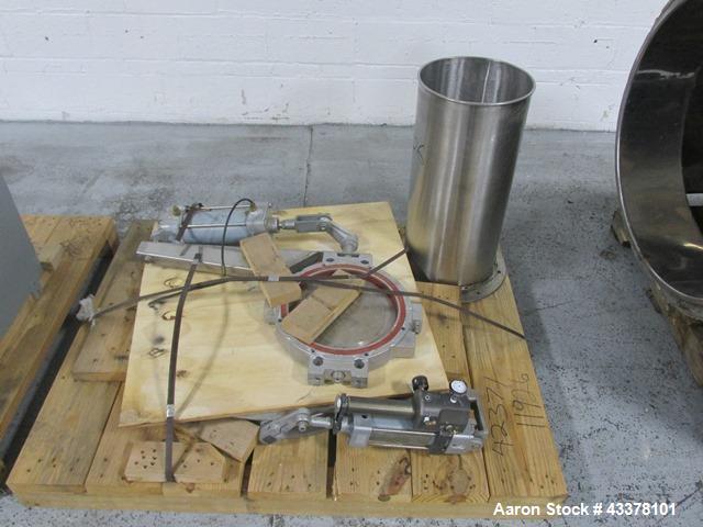 Used Aeromatic Fluid Bed Dryer, Model S-8/2. Stainless steel product contact surfaces, rated 2 bar internal shock rating, with bowl and control panel, serial# 879043.