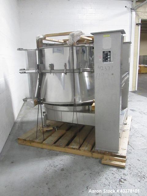 Used- Aeromatic Fluid Bed Dryer, Model S-8/2. Stainless steel product contact surfaces, rated 2 bar internal shock rating, w...
