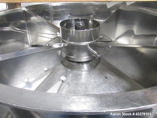 Used Aeromatic Fluid Bed Dryer, Model S-8/2. Stainless steel product contact surfaces, rated 2 bar internal shock rating, with bowl and control panel, serial# 879043.