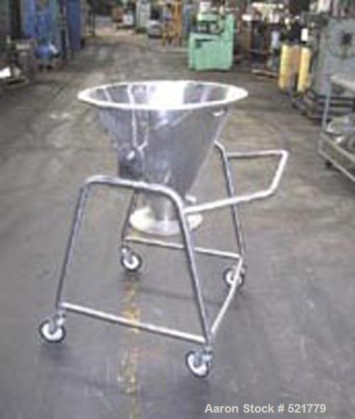 USED: Aeromatic/Niro fluid bed dryer, model S2-522.232. 316 stainless steel construction, 3-20 kg batch size, container volume 51 liters, 13.995 K/Cal/Hour heating capacity, 1.6 meters squared filter...