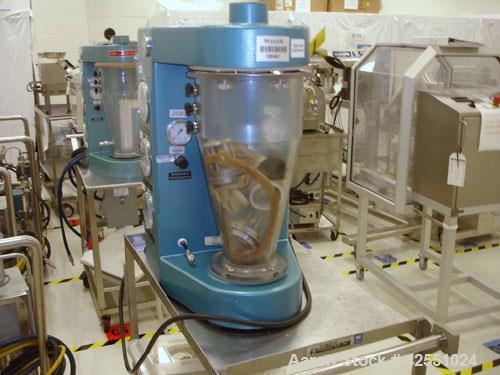 Used Aeromatic Fluid Bed Dryer, Model STREA 1. Plastic shell, 2.3 kW/h heater, 1 kW blower, serial #014772101.