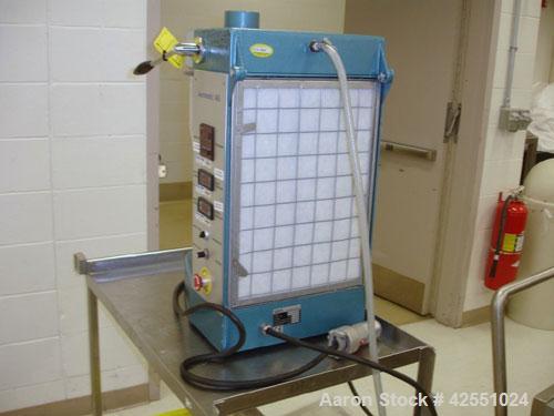 Used Aeromatic Fluid Bed Dryer, Model STREA 1. Plastic shell, 2.3 kW/h heater, 1 kW blower, serial #014772101.