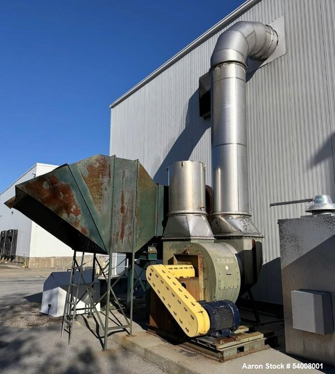 Used Carmen Model FBP-562 Vibratory Fluid Bed Dryer System – 45" x 17'6", Dual Zone, SS, w/ Crusher, Screener, Sifter & Heater