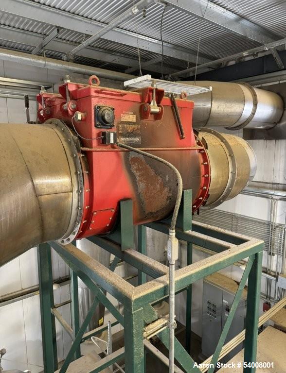 Used Carmen Model FBP-562 Vibratory Fluid Bed Dryer System – 45" x 17'6", Dual Zone, SS, w/ Crusher, Screener, Sifter & Heater