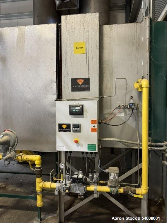 Used Carmen Model FBP-562 Vibratory Fluid Bed Dryer System – 45" x 17'6", Dual Zone, SS, w/ Crusher, Screener, Sifter & Heater