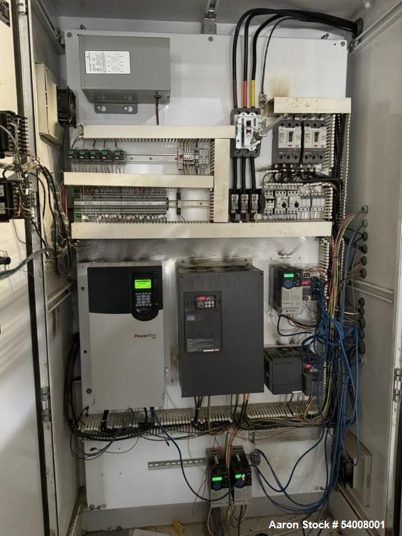 Used Carmen Model FBP-562 Vibratory Fluid Bed Dryer System – 45" x 17'6", Dual Zone, SS, w/ Crusher, Screener, Sifter & Heater