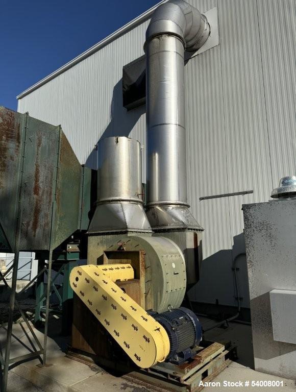 Used Carmen Model FBP-562 Vibratory Fluid Bed Dryer System – 45" x 17'6", Dual Zone, SS, w/ Crusher, Screener, Sifter & Heater