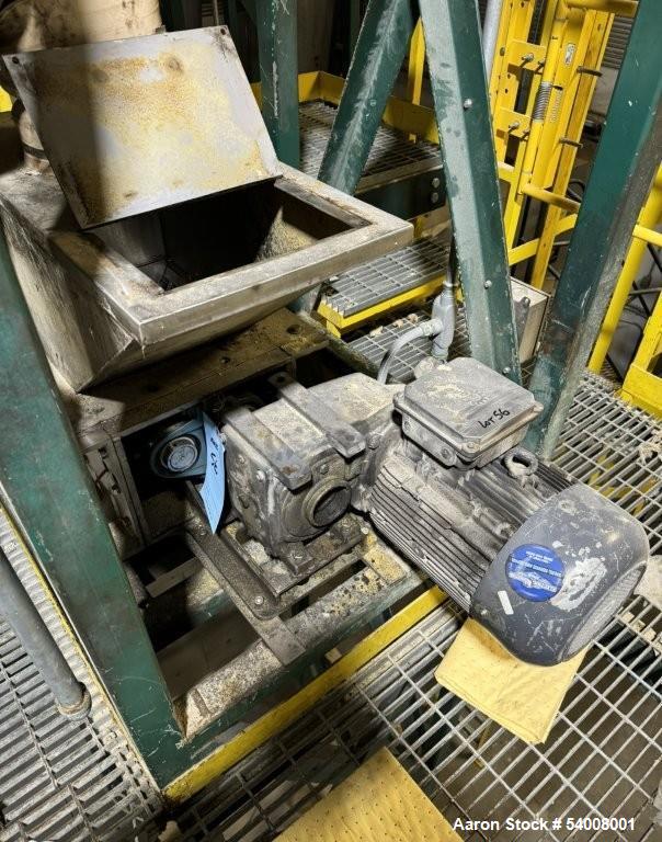 Used Carmen Model FBP-562 Vibratory Fluid Bed Dryer System – 45" x 17'6", Dual Zone, SS, w/ Crusher, Screener, Sifter & Heater
