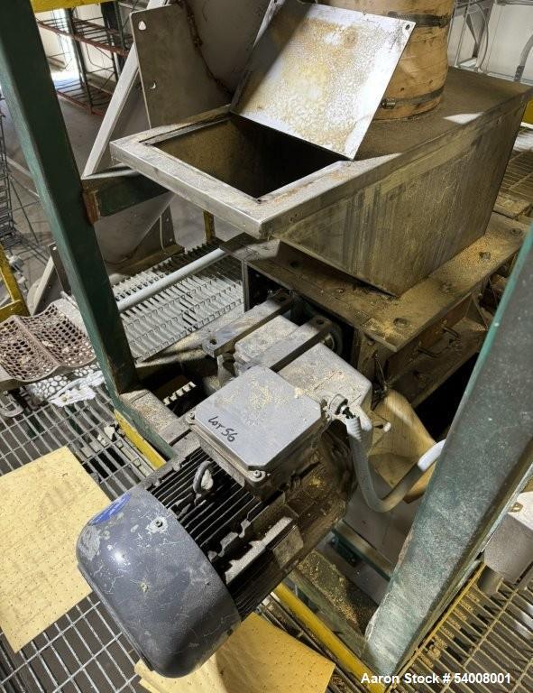 Used Carmen Model FBP-562 Vibratory Fluid Bed Dryer System – 45" x 17'6", Dual Zone, SS, w/ Crusher, Screener, Sifter & Heater