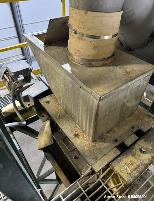 Used Carmen Model FBP-562 Vibratory Fluid Bed Dryer System – 45" x 17'6", Dual Zone, SS, w/ Crusher, Screener, Sifter & Heater