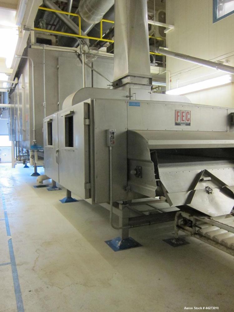 Used FES Approximate 60'' Wide x approximate 27 ft long Rehydrator with approximate 10 ft cooler