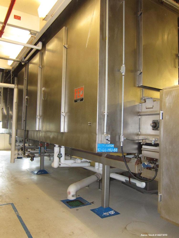 Used FES Approximate 60'' Wide x approximate 27 ft long Rehydrator with approximate 10 ft cooler