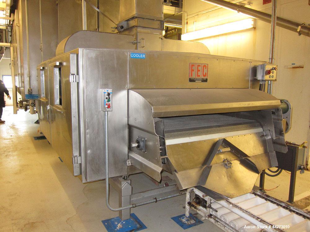 Used FES Approximate 60'' Wide x approximate 27 ft long Rehydrator with approximate 10 ft cooler