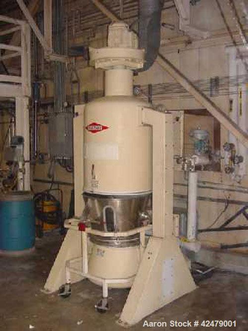 Used-Fitzaire Fluid Bed Dryer, Model FA-5, Batch Dryer. Total container volume 4.966 cubic feet, carrier and container stain...