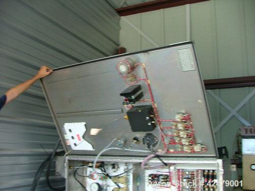 Used Fitzaire Fluid Bed Dryer, Model FA-5, Batch Dryer. Total container volume 4.966 cubic feet, carrier and container stainless steel, designed for hazardous locations Class 1 and II Division 2. Com...