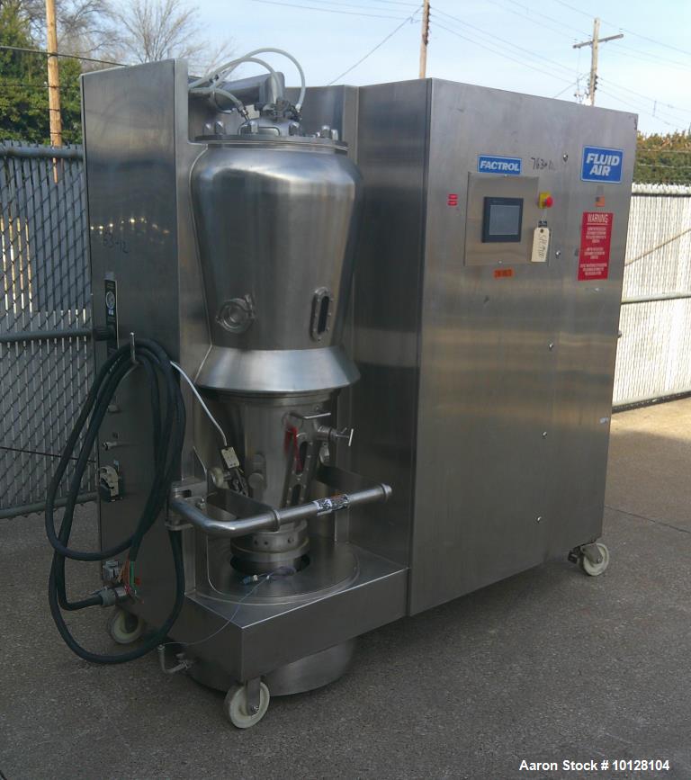 Used Fluid Air Magnaflo Magnacoater 0020P | Fluid Bed Dryer Granulator & Wurster Coater
