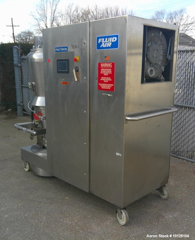 Used Fluid Air Magnaflo Magnacoater 0020P | Fluid Bed Dryer Granulator & Wurster Coater