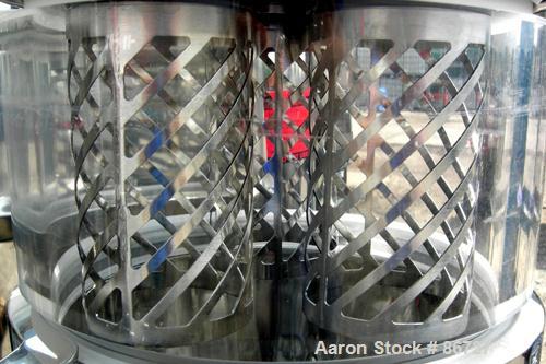 USED: Fluid Air lab size fluid bed system, model 2L, 304 stainless steel/glass contact areas. 2 liter bowl volume, max granulating capacity 2 liter, max coating capacity 1.8 liter. 1/60/208-240 volt,...
