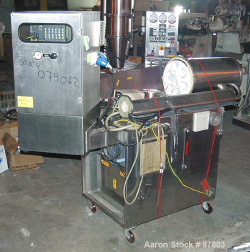 USED: Glatt lab size fluid bed drying system, type CPCG-1. Material of construction is polished stainless steel on product contact parts. Total capacity is 0.15 cubic feet (4.5 liter). Working capaci...