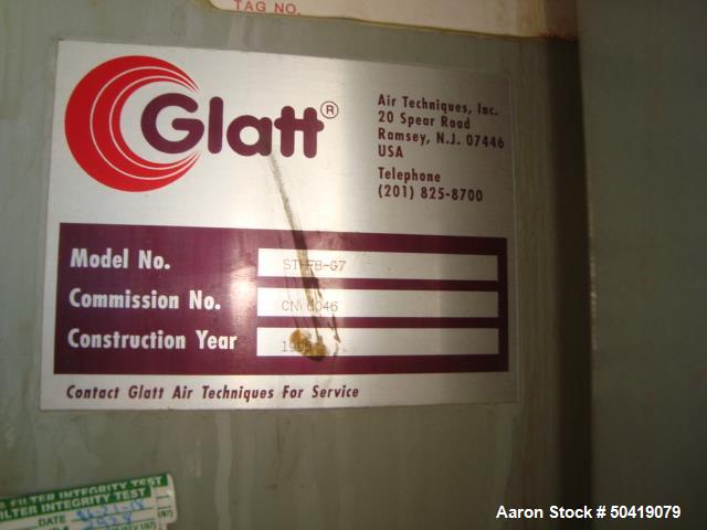 Used Glatt GPCG 300 Glatt GPCG 300 Fluid Bed Dryer/Granulator/Coater System