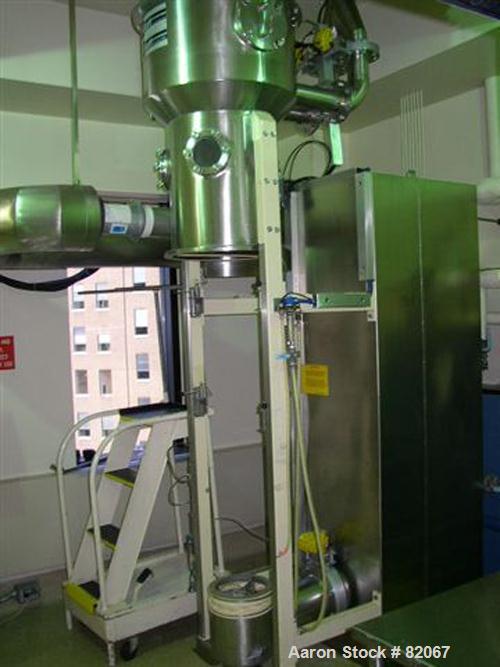 Used- Stainless Steel Glatt Batch Fluid Bed Powder, Model GPCG5