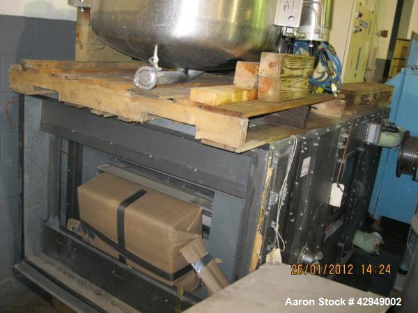 Used Glatt Fluid Bed Dryer, Model GPCG 60, Stainless Steel. Spray granulation chamber with 2 bowls, top vented, control panel. PRICE INCLUDES A 15% BUYERS PREMIUM. AS IS WHERE IS, LOADING & REMOVAL F...