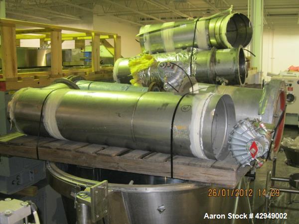 Used Glatt Fluid Bed Dryer, Model GPCG 60, Stainless Steel. Spray granulation chamber with 2 bowls, top vented, control panel. PRICE INCLUDES A 15% BUYERS PREMIUM. AS IS WHERE IS, LOADING & REMOVAL F...