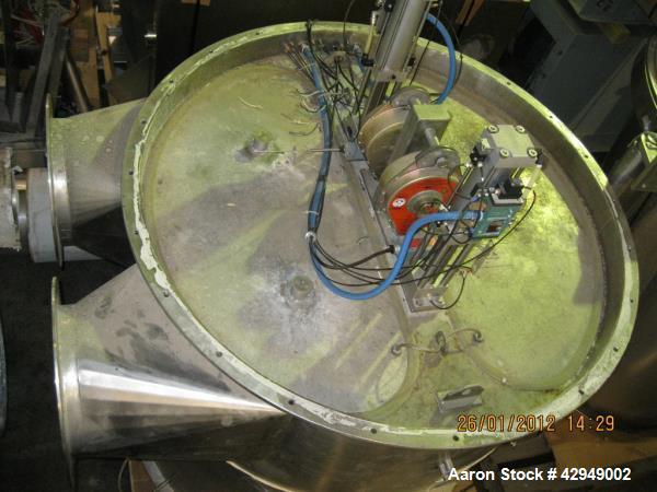 Used Glatt Fluid Bed Dryer, Model GPCG 60, Stainless Steel. Spray granulation chamber with 2 bowls, top vented, control panel. PRICE INCLUDES A 15% BUYERS PREMIUM. AS IS WHERE IS, LOADING & REMOVAL F...