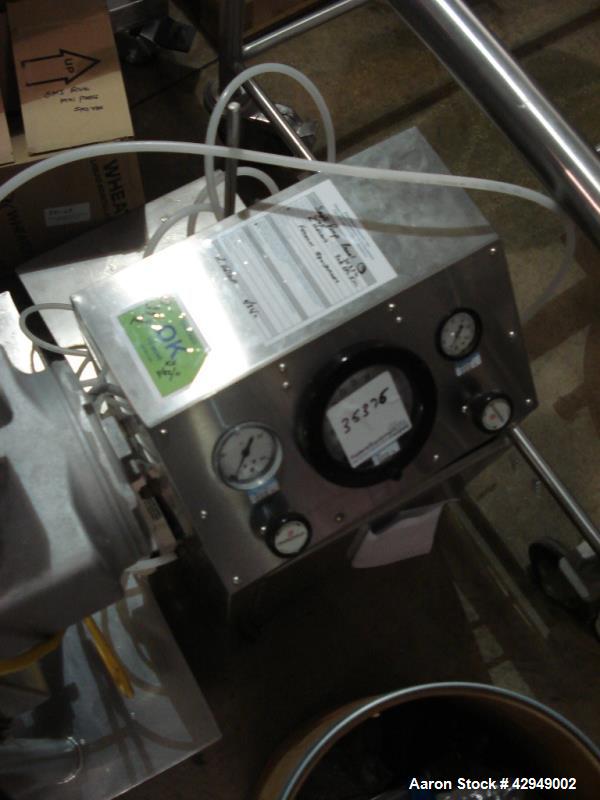 Used Glatt Fluid Bed Dryer, Model GPCG 60, Stainless Steel. Spray granulation chamber with 2 bowls, top vented, control panel. PRICE INCLUDES A 15% BUYERS PREMIUM. AS IS WHERE IS, LOADING & REMOVAL F...