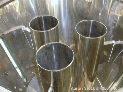 Used Glatt Fluid Bed Dryer, Model GPCG120, Stainless Steel. 2 Bar internal shock rating, spray granulation insert with (3) bowls and (2) bowl carts with top spray gun, Wurster insert with expansion c...