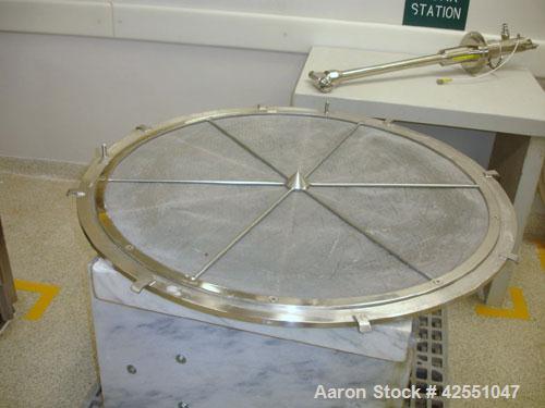 Used Glatt Fluid Bed Dryer, Model GPCG120, Stainless Steel. 2 Bar internal shock rating, spray granulation insert with (2) bowls and (2) bowl carts, Glatt controls and Creative Design bowl inverter, ...