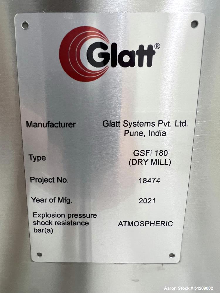 Used Glatt Stainless Steel Portable Rotor Sieve, Model GSFi-180, Serial# 18474, Year 2021.