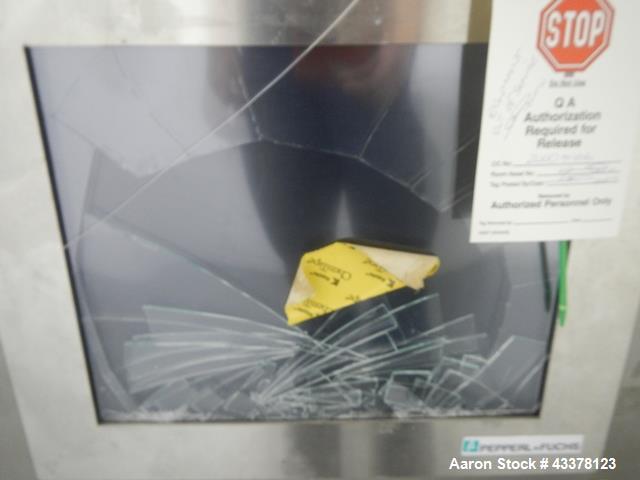 Used Glatt LD 120 SF Bowl Inverter. Stainless steel construction designed to lift and invert 120 liter Glatt fluid bed dryer bowls.  Unit includes bowl clamp and funnel, post mount with operator inte...