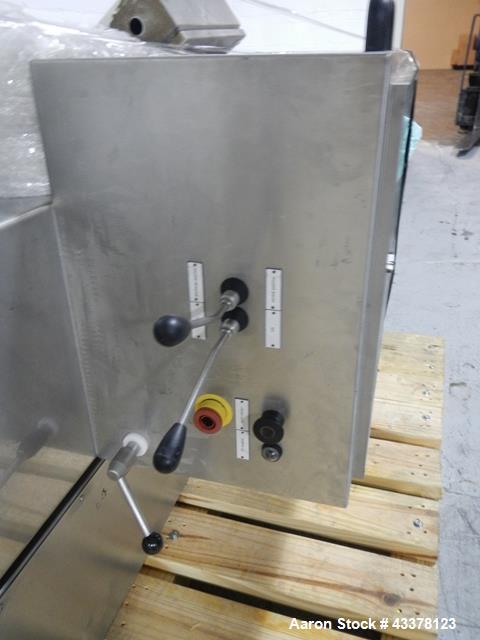 Used Glatt LD 120 SF Bowl Inverter. Stainless steel construction designed to lift and invert 120 liter Glatt fluid bed dryer bowls.  Unit includes bowl clamp and funnel, post mount with operator inte...