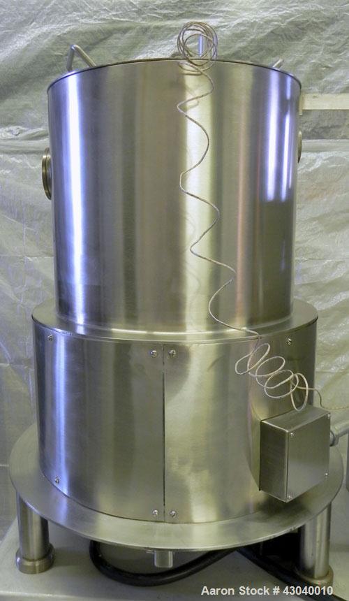 Used Glatt LabSpray Passive Flow Spray Dryer, Model PFSD 100, 304 Stainless Steel. Main drying chamber 14’’ diameter x 25’’ deep with cover, and a side sight glass. Bottom collection area. Includes a...