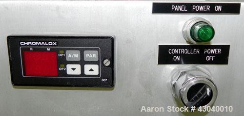 Used Glatt LabSpray Passive Flow Spray Dryer, Model PFSD 100, 304 Stainless Steel. Main drying chamber 14’’ diameter x 25’’ deep with cover, and a side sight glass. Bottom collection area. Includes a...