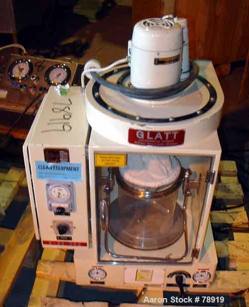 Used Glatt Laboratory Fluid Bed Dryer, Model TR2