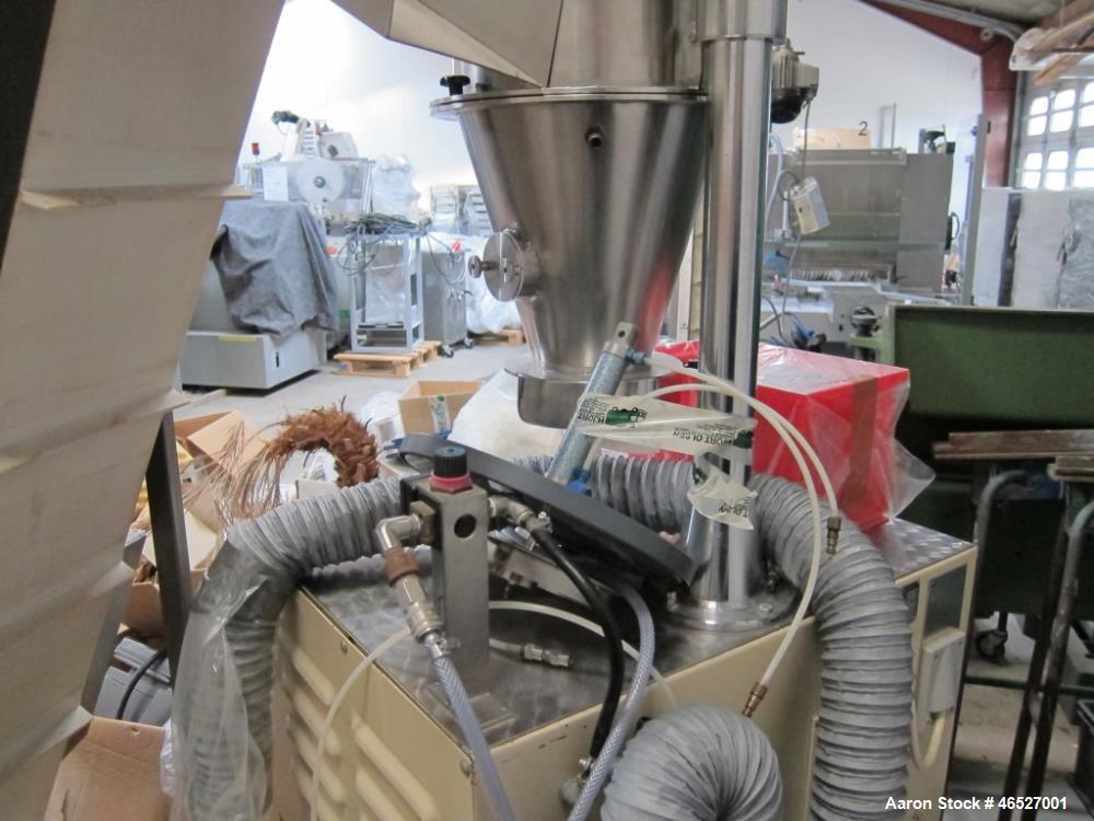 Used Glatt Uni-Glatt Laboratory Fluid Bed Dryer. Stainless Steel construction on product contact areas. Approximately rated 0.5 to 3Kg. capacity. 1.1 kw Fan, 4.4 kw electric heater. Includes control ...