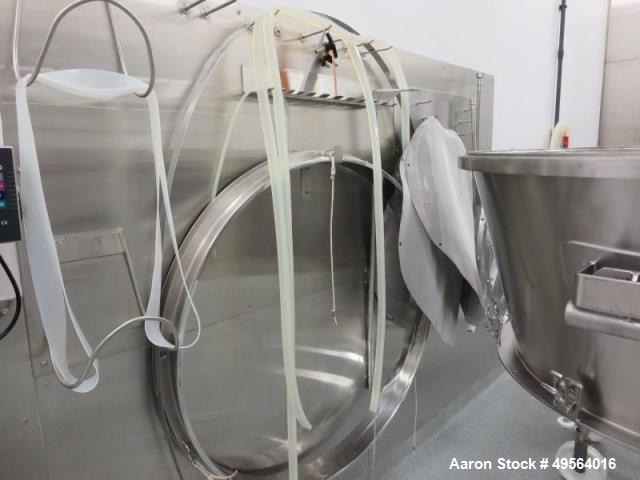 Used Glatt Fluid Bed Dryer/Granulator, Model WAST 120 /DP500AF. Stainless steel construction, with 3 bowls, Bowl Dumper, Marlo Air Handler, Electrical Panel, Assorted Screens, Small Carts, Tub Plates...